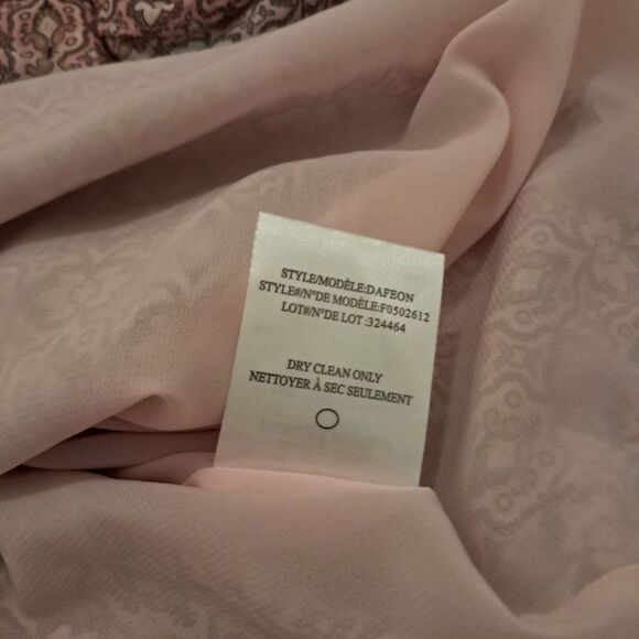 THEORY 100% Silk Tiered Sun Dress Spaghetti Strap Flowy Size Large Summer - Picture 9 of 10